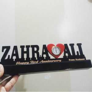 CUSTOMIZED NAME CLOCK FRAME