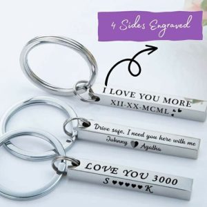 Customize 3D Bar Keychain