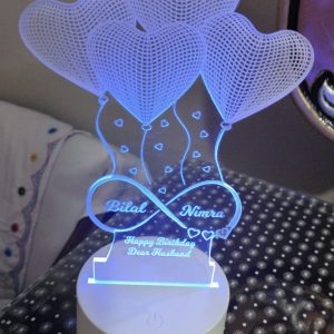 Birthday and Anniversary LED ILLUSION LAMP (Best Birthday And Anniversary Gift)